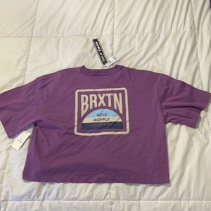 Brand new purple brixton crop tee size small